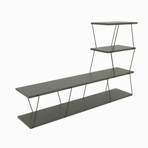 Kalune Design TV stolek ILGAZ 150 cm antracitový