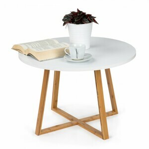 MODERNHOME Odkládací stolek Alva 60 cm bílý