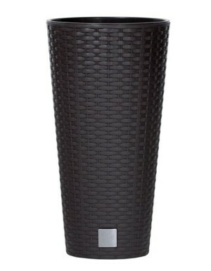 Prosperplast Květináč Round Rato tmavě hnědý, varianta 20 cm