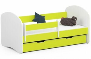 Ak furniture Dětská postel SMILE 140x70 cm limetková