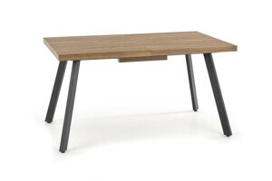 HALMAR Jídelní rozkládací stůl Berlin 140/180 cm ořech/černý