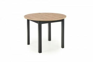 HALMAR Jídelní rozkládací stůl Rigo 102/142 cm dub artisan/černý