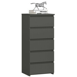 Ak furniture Komoda CL5 40 cm grafitově šedá
