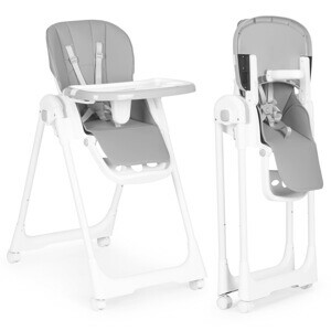 ECOTOYS Dětská jídelní židle Kiddo šedá