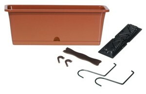 Prosperplast Truhlík s háky KAMÉLIE W terakota, varianta 40,2 cm