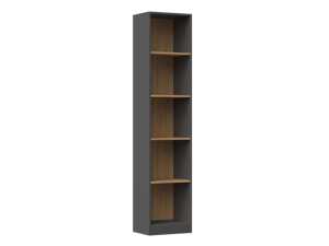 TP Living Knihovna R50 antracit/dub artisan
