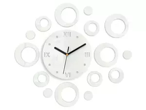 ModernClock 3D nalepovací hodiny Ring bílé