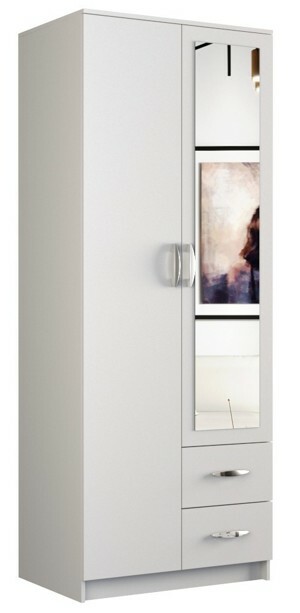 TP Living Šatní skříň ROMANA 80 cm bílá