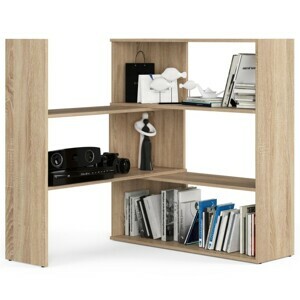 Ak furniture Knihovna TWIST mini dub sonoma