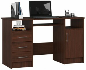 Ak furniture Volně stojící psací stůl Ana 124 cm wenge