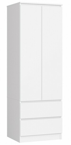 Ak furniture Šatní skříň Star 60 cm bílá