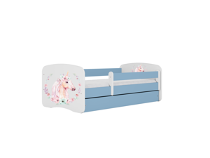 Kocot kids Dětská postel Babydreams kůň modrá, varianta 70x140, bez šuplíků, bez matrace