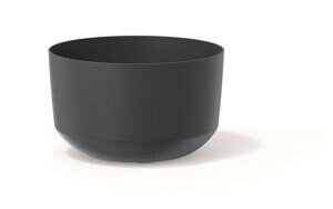Prosperplast Květináč GLOWE STANDARD antracit, varianta 23,8 cm