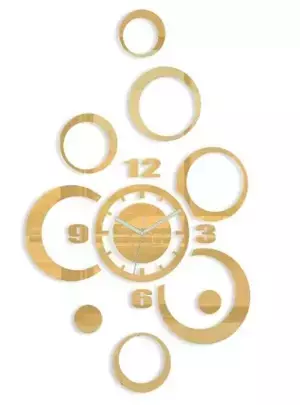 ModernClock 3D nalepovací hodiny Alladyn zlaté
