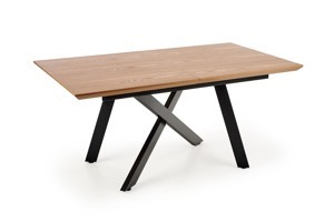 HALMAR Rozkládací jídelní stůl Capital 160/200 cm zlatý dub/černý