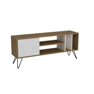 Kalune Design TV stolek MISTICO 140 cm bílý/ořech