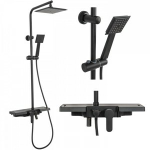 Sprchový set Rea Bravo Black