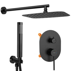 Sprchový set podomítkový Rea Oval + box černý