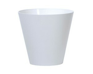 Prosperplast Květináč Tubus Simple bílý, varianta 20 cm