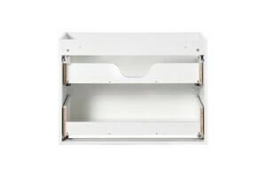 Comad Závěsný koupelnový regál Capri 810 bílý lesk/dub kraft zlatý