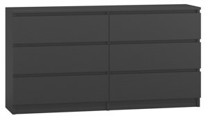 TP Living Komoda MALWA M6 140 cm černá