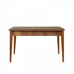 Hanah Home Jídelní rozkládací stůl Vina 129/163 cm ořech