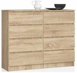 Ak furniture Komoda Rollo X 140 cm dub sonoma