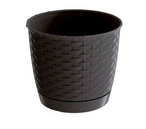 Prosperplast Květináč Ratolla Round umbra, varianta 14,5 cm