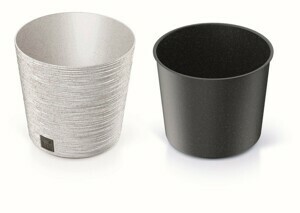 Prosperplast Květináč FUSU II bílý, varianta 25 cm