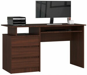 Ak furniture Volně stojící psací stůl CLP 135 cm wenge