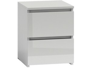 TP Living Noční stolek MALWA M2 bílý, lesklý
