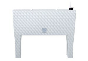 Prosperplast Truhlík RATAN CASE HIGH bílý, varianta 60 cm