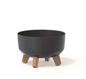 Prosperplast Květináč Gracyeen antracit, varianta 23,5 cm