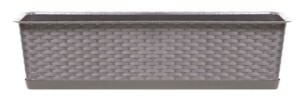 Prosperplast Truhlík s miskou RICHARD mocca, varianta 39,1 cm