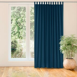 HOMEDE Závěs MILANA klasické záložky 10 cm indigo, velikost 140x175