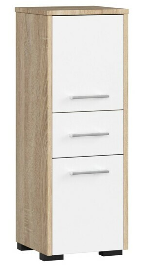 Ak furniture Koupelnová skříňka Fin sonoma/bílá