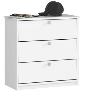 Ak furniture Botník Mini 60 cm - 3 dvířka bílý