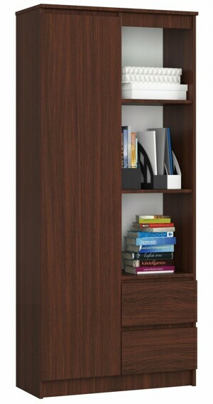 Ak furniture Skříň Rexa 80 cm wenge