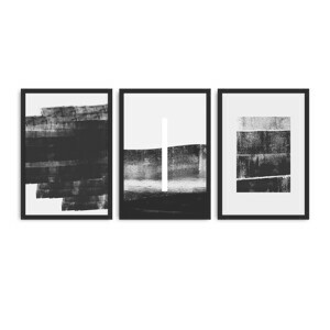 Wallity Sada obrazů Blawu 36x51 cm 3 ks černobílá