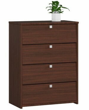 Ak furniture Botník Marienne 60 cm - 4 dvířka wenge