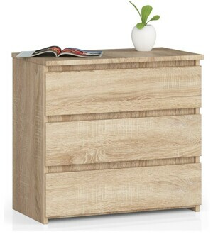 Ak furniture Komoda CL3 60 cm dub sonoma