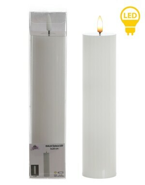 Mondex Since 1986 LED svíčka IDALIA 23 cm bílá