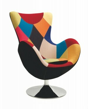 HALMAR Relaxační křeslo Farfalla patchwork