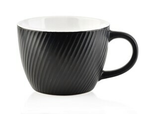 Affekdesign Hrnek SALLY LINES 480 ml černý
