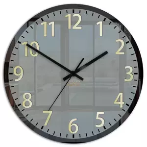 ModernClock Nástěnné hodiny Phil černé