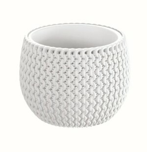 Prosperplast Květináč Splofy Stand bílý, varianta 18 cm