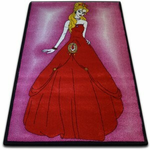Dywany Lusczow Kusový koberec KIDS princezna růžový C425, velikost 180x270
