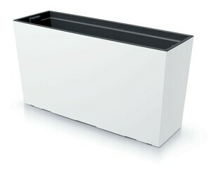 Prosperplast Střední truhlík s vkladem CORBI 77 cm bílý