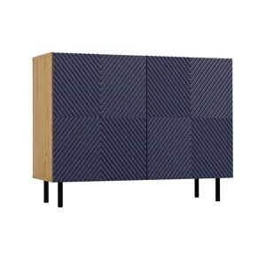 TP Living Komoda KAMA 100 cm dub artisan/modrá