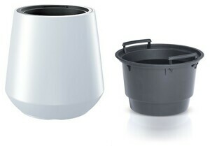 Prosperplast Květináč s vkladem HERO bílý 43,9cm
